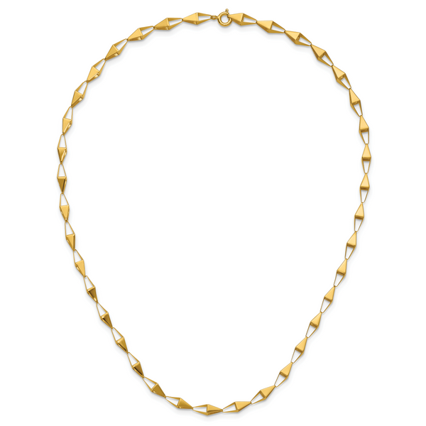 Leslie's 14K Polished Geometric Link Necklace - Image 4