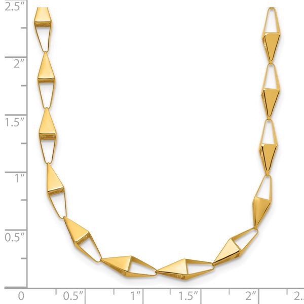 Leslie's 14K Polished Geometric Link Necklace - Image 5