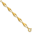 Leslie's 14K Polished Geometric Link Bracelet