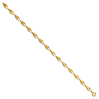 Leslie's 14K Polished Geometric Link Bracelet - Image 2
