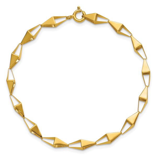 Leslie's 14K Polished Geometric Link Bracelet - Image 4