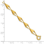 Leslie's 14K Polished Geometric Link Bracelet - Image 5