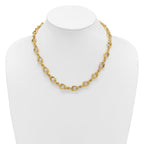 Leslie's 14K Polished Fancy Circle and Rope Link Necklace - Image 3
