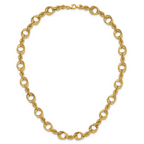 Leslie's 14K Polished Fancy Circle and Rope Link Necklace - Image 4