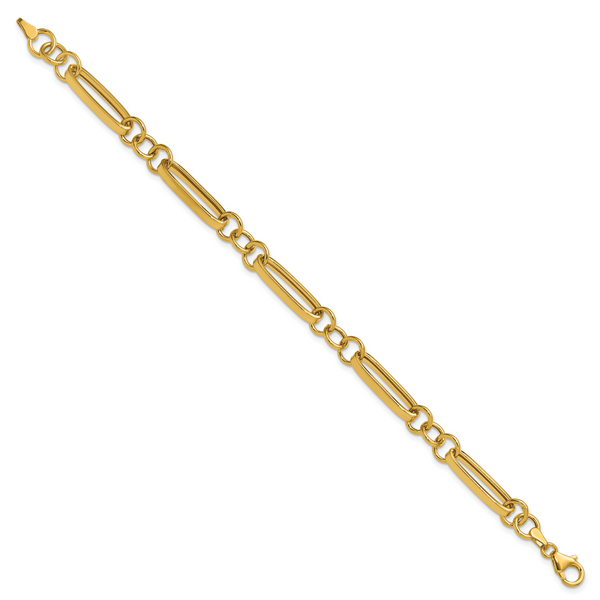 Leslie's 14K Polished Fancy Link Bracelet - Image 2