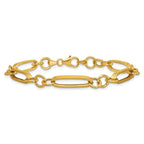 Leslie's 14K Polished Fancy Link Bracelet - Image 3