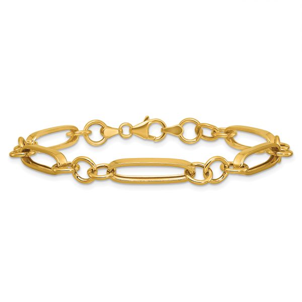 Leslie's 14K Polished Fancy Link Bracelet - Image 3