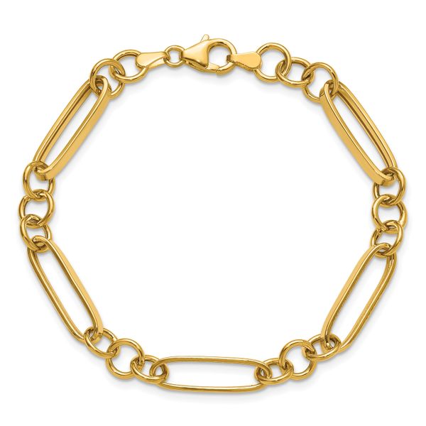 Leslie's 14K Polished Fancy Link Bracelet - Image 4