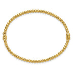 Leslie's 14K Polished Beaded Hinged Bangle - Image 2