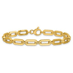 Leslie's 14K Polished Fancy Link Bracelet - Image 3