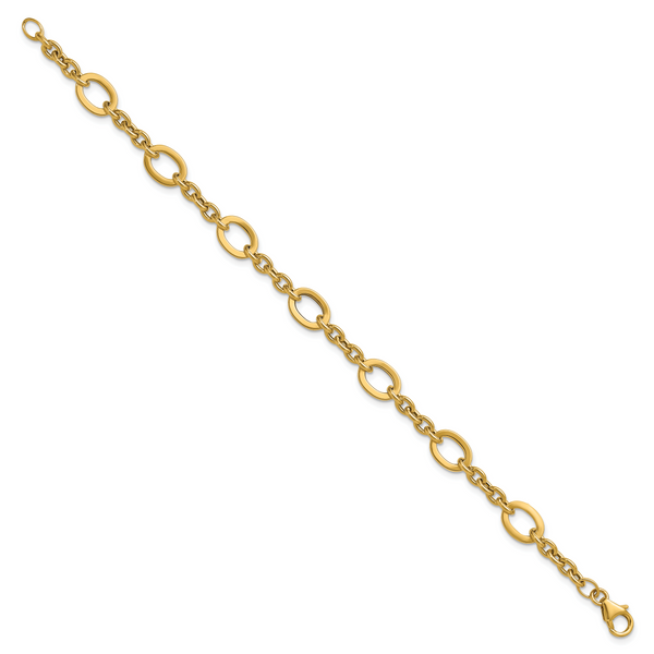 Leslie's 14K Polished Fancy Link Bracelet - Image 2