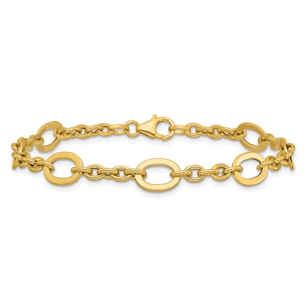 Leslie's 14K Polished Fancy Link Bracelet - Image 3