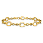 Leslie's 14K Polished Fancy Link Bracelet - Image 3