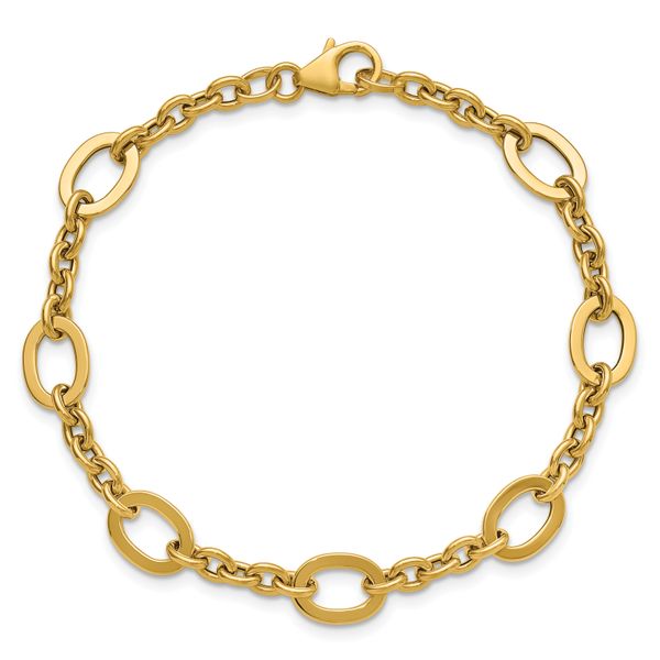 Leslie's 14K Polished Fancy Link Bracelet - Image 4