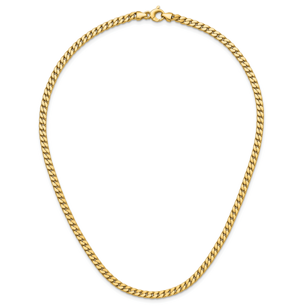 Leslie's 14K Polished Fancy Curb Link Necklace - Image 4