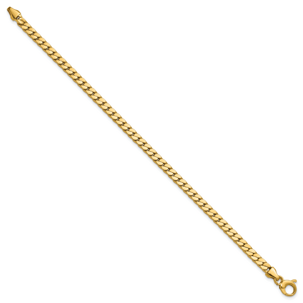 Leslie's 14K Polished Fancy Curb Link Bracelet - Image 2
