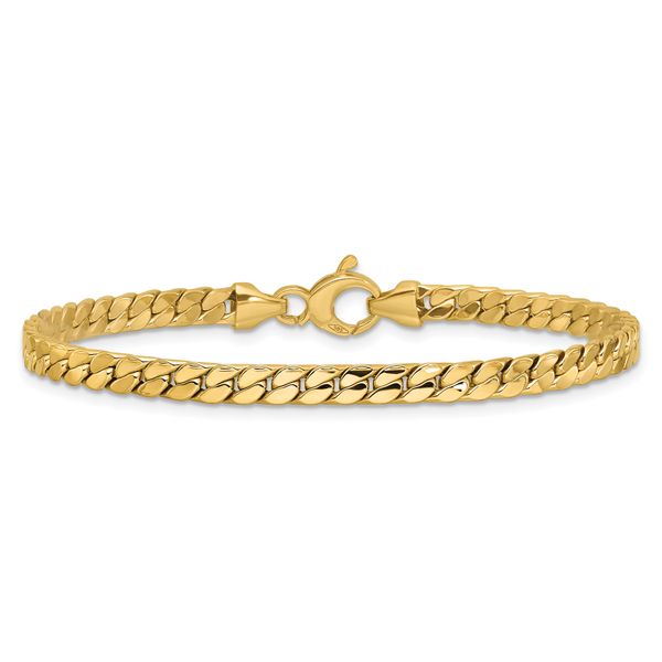 Leslie's 14K Polished Fancy Curb Link Bracelet - Image 3