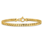 Leslie's 14K Polished Fancy Curb Link Bracelet - Image 3