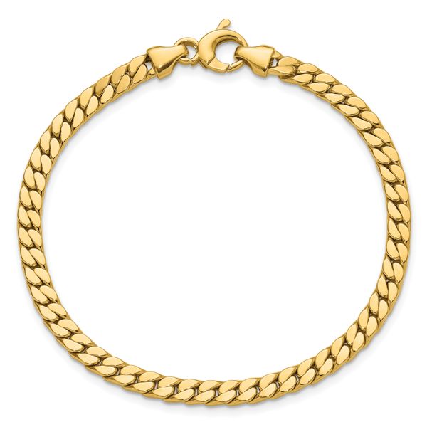 Leslie's 14K Polished Fancy Curb Link Bracelet - Image 4