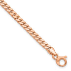 Leslie's 14K Rose Gold Polished Fancy Curb Link Bracelet