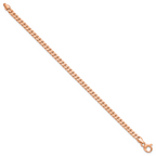 Leslie's 14K Rose Gold Polished Fancy Curb Link Bracelet - Image 2