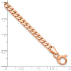 Leslie's 14K Rose Gold Polished Fancy Curb Link Bracelet - Image 5