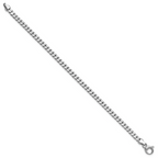 Leslie's 14K White Gold Polished Fancy Curb Link Bracelet - Image 2
