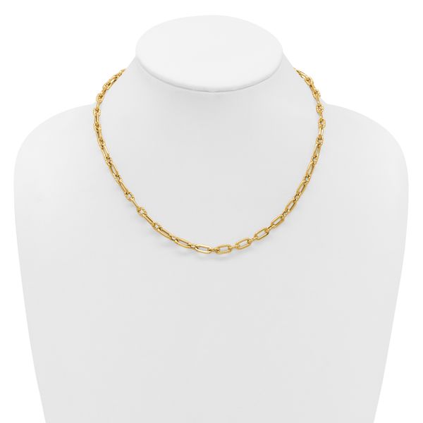 Leslie's 14K Polished and Twisted Fancy Toggle Necklace - Image 3