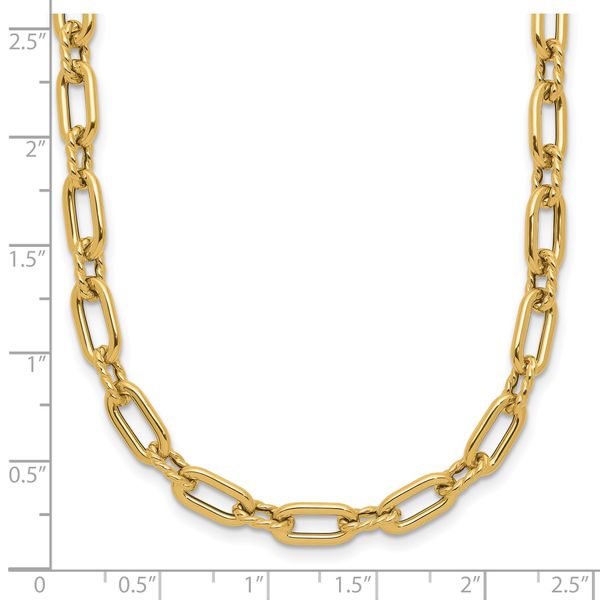 Leslie's 14K Polished and Twisted Fancy Toggle Necklace - Image 5