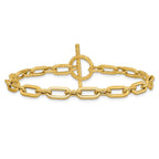 Leslie's 14K Polished and Twisted Fancy Toggle Bracelet - Image 3