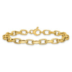 Leslie's 14K Polished Fancy Link Bracelet - Image 3