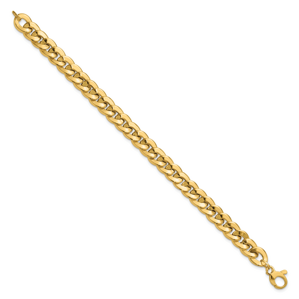 Leslie's 14K Polished Fancy Curb Link Bracelet - Image 2
