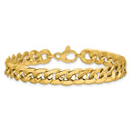 Leslie's 14K Polished Fancy Curb Link Bracelet - Image 3