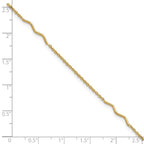 Leslie's 14K Polished Wavy Bar 9in Plus 1in ext. Anklet - Image 5