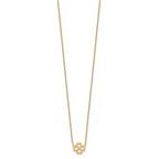 Leslie's 14K Polished 4-Leaf Clover w/2in ext. Necklace - Image 2