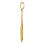 Leslie's 14K Polished and Diamond-cut Teardrop Pendant - Image 2