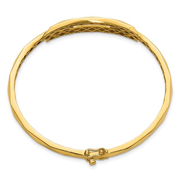 Leslie's 14K Polished Hinged Bangle - Image 2