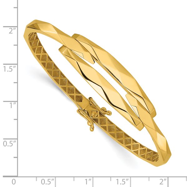 Leslie's 14K Polished Hinged Bangle - Image 3