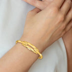 Leslie's 14K Polished Hinged Bangle - Image 4