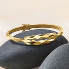 Leslie's 14K Polished Hinged Bangle - Image 5