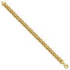 Leslie's 14K Polished 8.0mm Byzantine Link Bracelet - Image 2