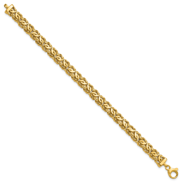 Leslie's 14K Polished 8.0mm Byzantine Link Bracelet - Image 2