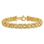 Leslie's 14K Polished 8.0mm Byzantine Link Bracelet - Image 3
