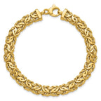 Leslie's 14K Polished 8.0mm Byzantine Link Bracelet - Image 4