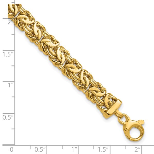 Leslie's 14K Polished 8.0mm Byzantine Link Bracelet - Image 5