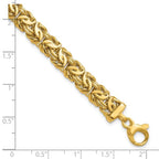 Leslie's 14K Polished 8.0mm Byzantine Link Bracelet - Image 5