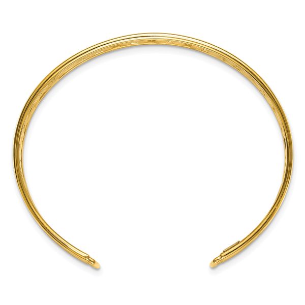 Leslie's 14K Polished Fancy Flexible Cuff Bangle - Image 2
