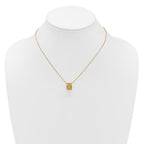 Leslie's 14K Polished Floral Bead with 1 Inch Ext. Necklace - Image 3