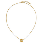Leslie's 14K Polished Floral Bead with 1 Inch Ext. Necklace - Image 4