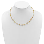 Leslie's 14K Polished/Dia-cut Twisted Circles w/ 1in Ext. Necklace - Image 3